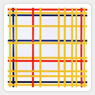 New York City by Mondrian Sticker